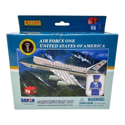 NIB Best-Lock Construction Toys AIR FORCE ONE United States of America 68 Pieces - Image 1 of 4
