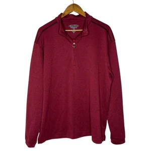 Pebble Beach Jacket Performance Quarter-Zip Pullover Red Atlanta Braves Size L - Picture 1 of 10
