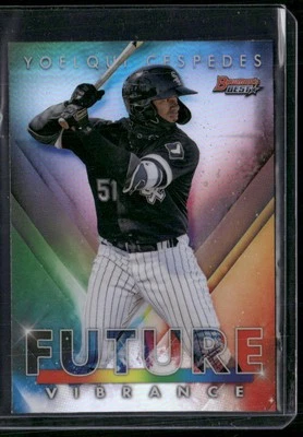 2021 Bowman's Best #BFV-14 Yoelqui Cespedes Bowman Future Vibrance - Image 1 of 2