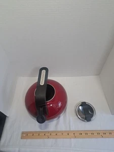 Kitchen Aid Porcelain Teapot White Whistling Gas & Electric Stove Top... - Picture 1 of 13