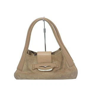 Auth TOD'S - Pink Beige Suede Leather Tote Bag - Picture 1 of 11