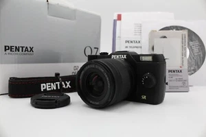 【TOP MNT】【135SHOTS】 Pentax Q7 12.4MP Digital Camera 02 Lens Kit - Black From JP - Picture 1 of 12