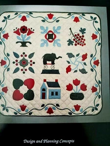 Design Planning Concepts 241 OLD BET the Elephant 38" quilt pattern 1991 - Picture 1 of 4