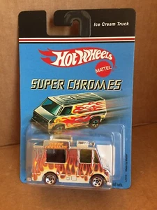 HOT WHEELS 2006 SUPER CHROMES ICE CREAM TRUCK MINT ON CARD - Picture 1 of 6