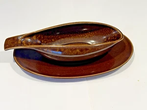 Russel Wright Stubenware American Modern Chutney gravy pitcher and tray - Picture 1 of 4
