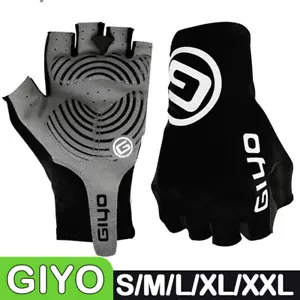 Giyo Anti Slip Gel Wind Cycling Half Finger Gloves Breathable Lycra Fabric Mitte - Picture 1 of 12
