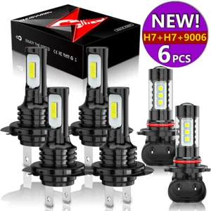 For Chrysler Crossfire 2004-2008 3Pair H7 9006 LED Headlights & Fog Light Bulbs - Picture 1 of 12
