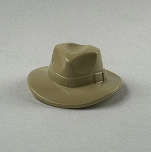 LEGO Tan Fedora Hat Minifigure Fedora Hat Wide Brim Outback Style Headgear New - Picture 1 of 4