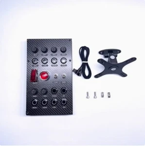 SIMDT Button Box SIM Racing Control Box Racing Simulator w/ Carbon Fiber Panel - Picture 1 of 24