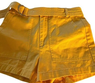 Forever 21 Youth Girls Hot Pants Shorts with Belt Loop Gold Size Small - Image 1 of 4