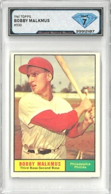 1961 Topps BOBBY MALKMUS #530 💎 DSG 7 NM - Image 1 of 2