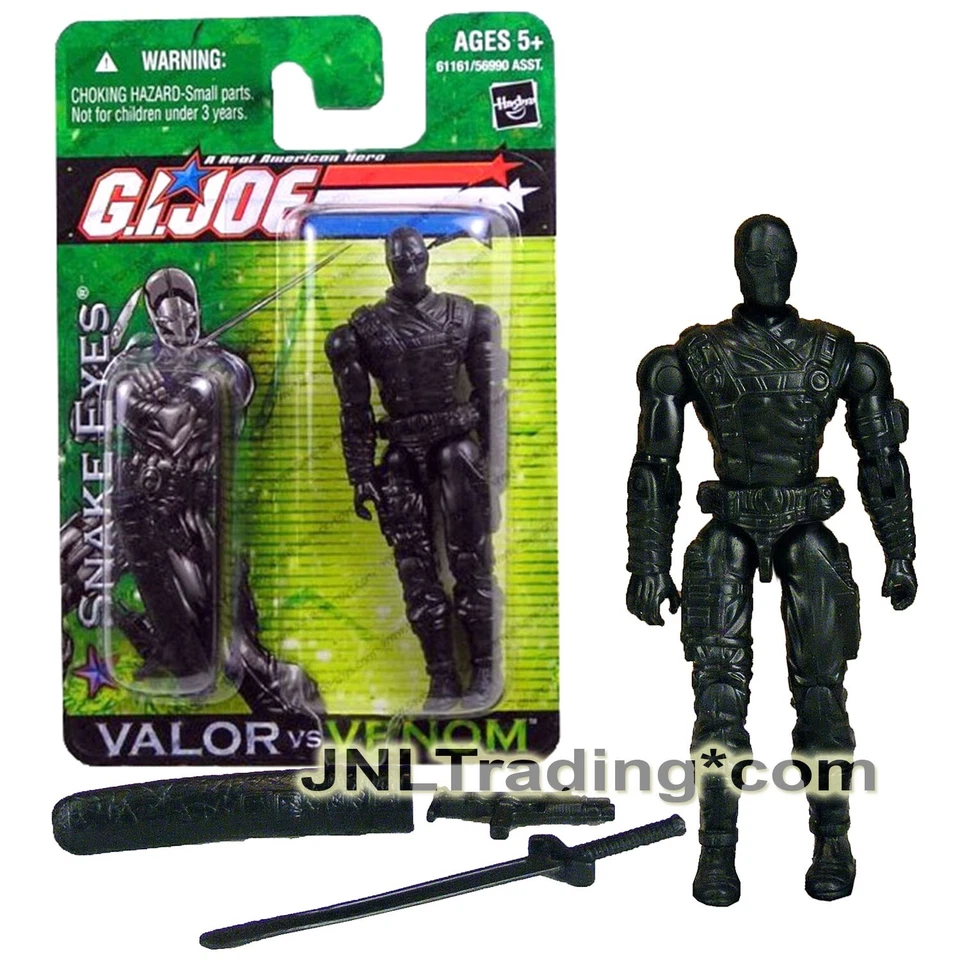 2004 Hasbro Gi Joe Valor VS Venom Snake Eyes Action Figure Cobra