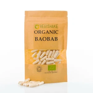 Organic Baobab Capsules Vegan HPMC Capsules High Grade Nutrition Kosher Halal - Picture 1 of 12