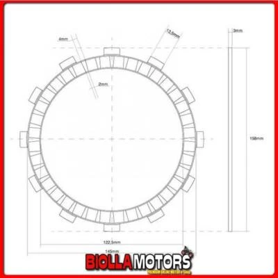 741001 FRIZIONE DISCO SINGOLO GUARNITO FCC KAWASAKI Z (KZ400J1/J2/J3) 400CC 1980 Foto 1 de 4