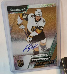 PEYTON KREBS 2020-21 UPPER DECK PARKHURST PROMINENT PROSPECTS GOLD ROOKIE AUTO