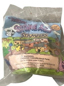 Vintage 1995 Taco Bell Flintstones Dino Stone Age Stampers Collectible Toy New - Picture 1 of 4