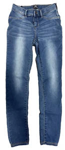 Gap Kids Girl's Jeans Size 12 High Stretch Jegging Straight Leg Blue Denim Faded - Picture 1 of 8