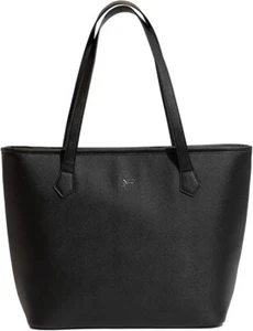 Freshly Picked Milano Tote Obsidian Black Large Diaper Bag Laptop Fashion Purse - Picture 1 of 12