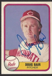 1981 Fleer #213 Doug Bair Autographed - Cincinnati Reds - Imagen 1 de 2