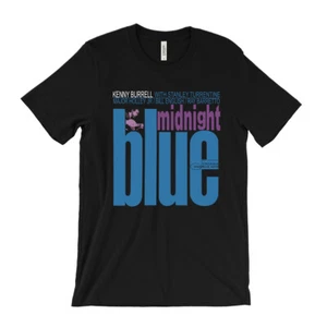 Camiseta Kenny Burrell - Azul Medianoche Blue Note Jazz Cubierta LP Arte Ray Barretto - Imagen 1 de 4