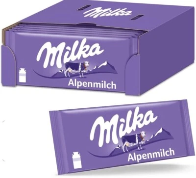MILKA Alpine chocolate con leche x 25 barras 90 g---Envío gratuito--- Foto 1 de 3
