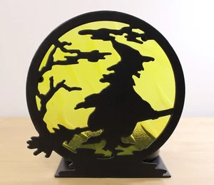Yankee Candle Halloween Spellbound Flying Witch Jar Candle Screen Holder HTF - Picture 1 of 6