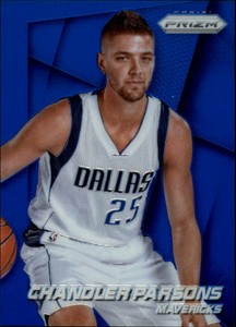 2014-15 Panini Prizm Prizms Blue Basketball Card #99 Chandler Parsons /99 
