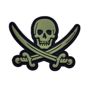 Calico Jack Calavera PVC Ranger Verde Morale Táctico Pirata Tacto Cierre Parche - Imagen 1 de 4