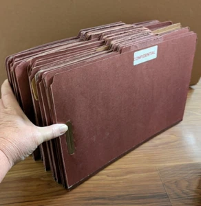 USED Lot 20 SMEAD Classification FILE FOLDERS Pressboard LEGAL Size 2 DIVIDERS - Picture 1 of 5