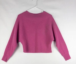100% Cashemere Pullover Damen XS Rosa Pulli Strick Cropped Nordstrom Langarm - Bild 1 von 7