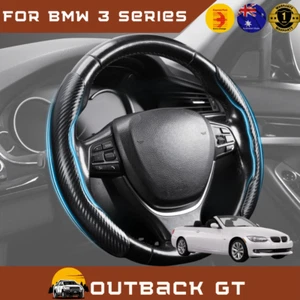 Segmented Steering Wheel Cover for BMW 3 Series 2005 - 2013 Coupe Carbon Fiber - Picture 1 of 9