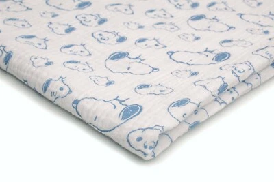 Хлопковый муслин с принтом, двойная марлевая ткань, собаки 50 x 130 см - Изображение 1 из 4