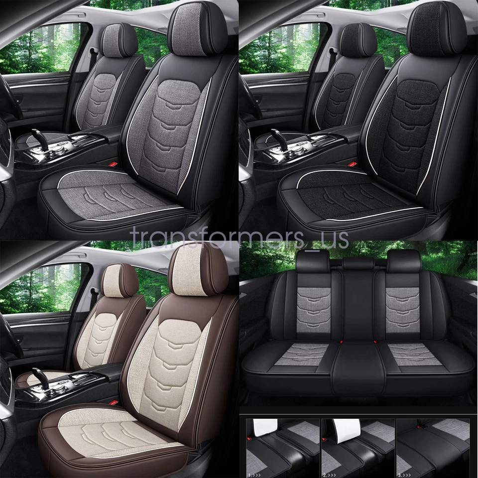 Luxury Leather Full Set 5-Seats Protector For Hyundai Elantra/Tucson/Accent Foto 1 de 1