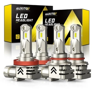 AUXITO LED Headlight Bulbs Conversion Kit 9005 H11 High Low Beam White EXC - Picture 1 of 11