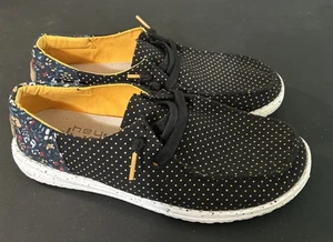 Women Hey Dude Wendy Funk Floral Dot Slip On Casual Shoes, Size 7, Pre-Owned - Picture 1 of 19