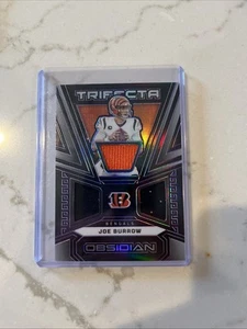 Joe Burrow Trifecta Triple Patch. Numbered /75 2023 Panini - Picture 1 of 5