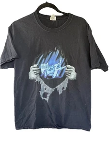 Vintage Sign Language T Shirt ASL Super Size L Rip Tear - Picture 1 of 4