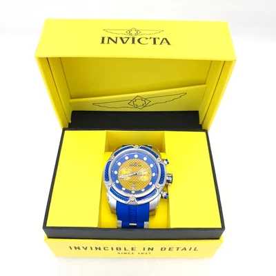 Reloj Hombre INVICTA BOLT Azul 52mm Acero Inoxidable Brillo Nocturno 100M 42287 Foto 1 de 4