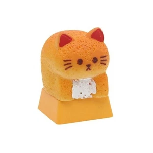 Kitten Bread Keycap for Mechanical Keyboards Resin Cartoon Keycaps Heat Resist - Picture 1 of 8