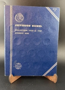 Jefferson Nickel Sammlung 1938-1961 Nummer Eins mit 9 Münzen Whitman Buch - Bild 1 von 5