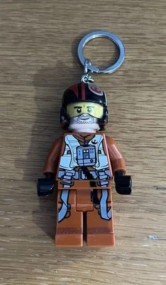 Lego Figure Keychain LED Light Keyring Torch Mini Figure Star Wars Chewbacca  - Image 1 of 3