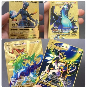 Pokémon 10000point Metal Legendary Cards VMAX Gold Card Limited for Kids Gifts** - Foto 1 di 29