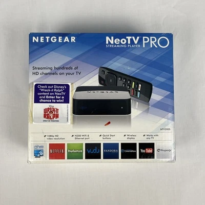 Netgear NeoTV NTV300S PRO Digital HD 1080p Media Streamer Player New Open Box - Image 1 of 4
