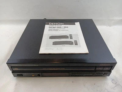 Denon DCM-560 5-Disc CD Player With Manual Tested Works Free Shipping # - Image 1 of 4