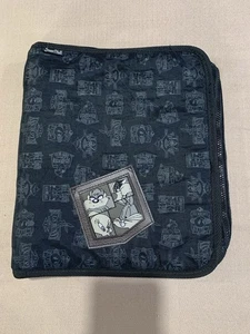 Vintage Stuart Hull Looney Tunes Blue 3 Ring Binder 90s Bugs Tweety Sylvester - Picture 1 of 8