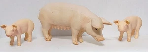 Schleich 2003 scrofa di maiale rosa e 2 maialini ritirati  - Foto 1 di 7