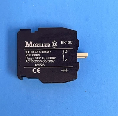 Moeller EK10C Auxiliary Pushbutton Contact Block (1 NO) - Image 1 of 4