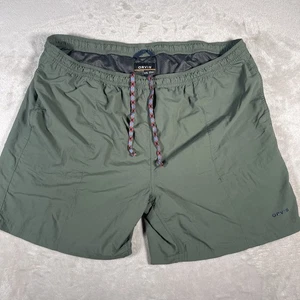 Orvis Ultralight Swim Shorts Trunks Green Black Mesh Brief 7” Mens Size XXL - Picture 1 of 7