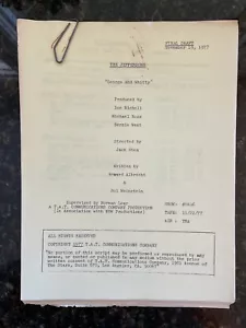 The Jefferson's Original Script includes rehearsal sched.- "George and Whitty" - Picture 1 of 4