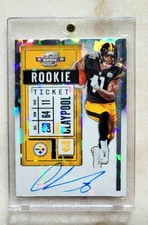 2020 Panini Contenders Rookie Ticket Chase Claypool Auto Cracked Ice 21/22